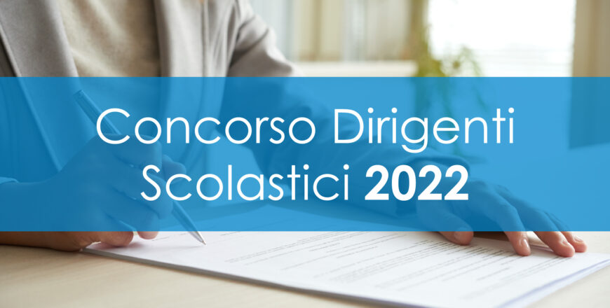 Concorso dirigente scolastico 2022-01